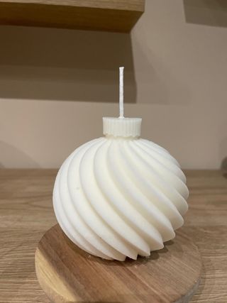 Candela palla di Natale decorativa