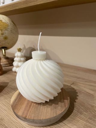 Candela palla di Natale decorativa