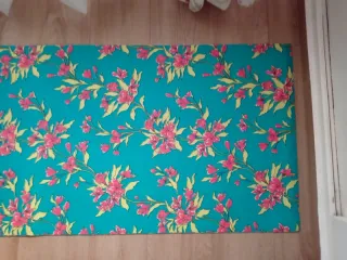 Esterilla Yoga/Pilates Flores Turquesa