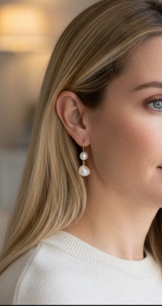 Pendientes Oro 18K Perlas Tous