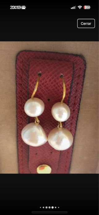 Pendientes Oro 18K Perlas Tous