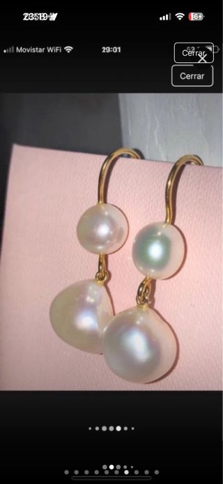 Pendientes Oro 18K Perlas Tous
