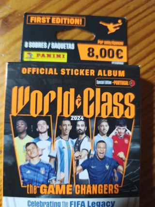 8 sobres  World Class 2024 edición Portugal