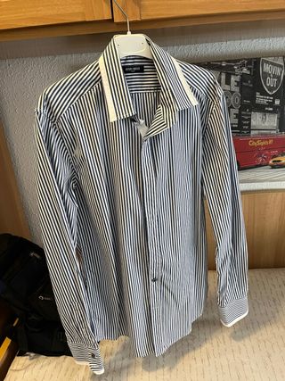 Camisa Antony Morato Rayas Azul Talla M