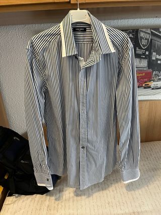 Camisa Antony Morato Rayas Azul Talla M
