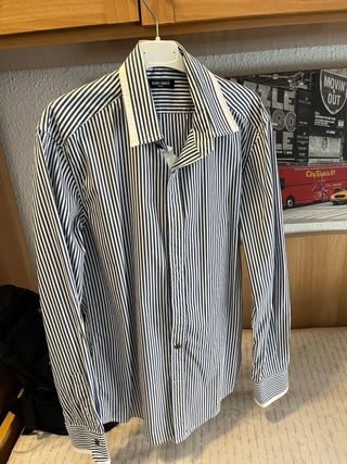 Camisa Antony Morato Rayas Azul Talla M