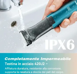 Kensen Body Groomer 2-in-1 Rasoio Elettrico Uomo