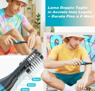 Kensen Body Groomer 2-in-1 Rasoio Elettrico Uomo