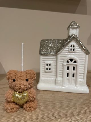 Candela Orsetto con Cuore Oro