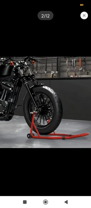 Caballete Soporte Moto Rojo