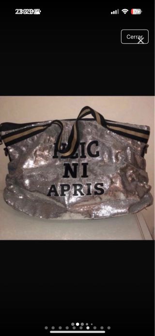 Bolso Lentejuelas Plateado