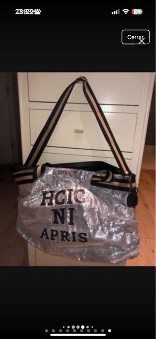 Bolso Lentejuelas Plateado