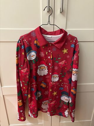 Camisa Navideña Manga Larga