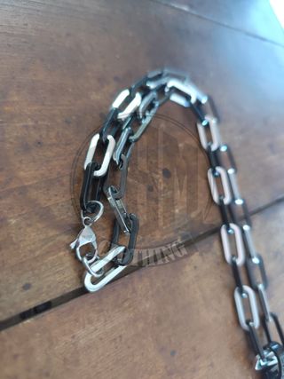 Collana Harley Davidson Teschio Nera Argento