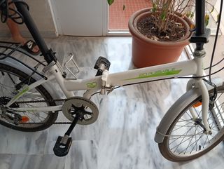 Bicicleta Plegable 20 Blanca