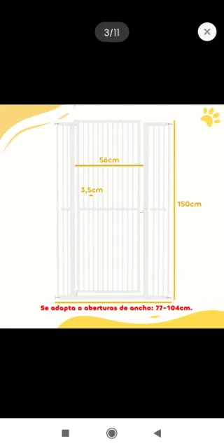 Barrera seguridad extra alta