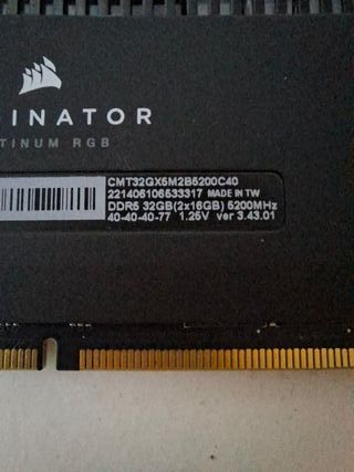 RAM Corsair Dominator Platinum DDR5 16GB 5200MHz