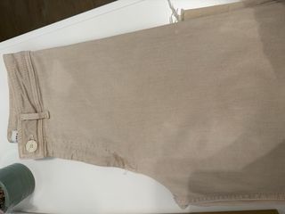 Pantalón Zara beige recto talle alto