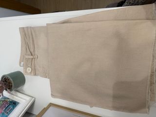 Pantalón Zara beige recto talle alto