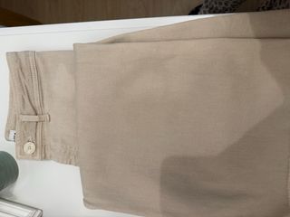 Pantalón Zara beige recto talle alto