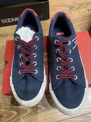 Zapatillas Levi's lona azul/rojo T.35