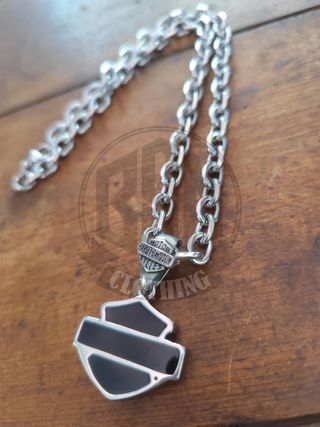 Collana Harley Davidson bs Nero Argento