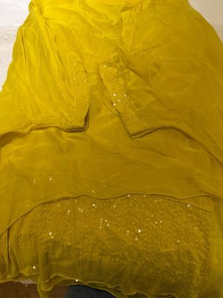 Blusa Seda Mujer Amarilla Brillante