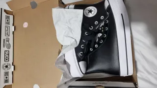 Zapatillas Converse plataforma negras