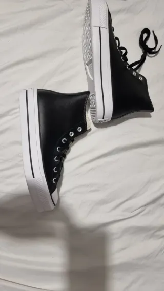 Zapatillas Converse plataforma negras