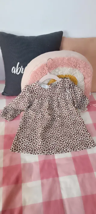 Vestido niña 12-18 meses estampado leopardo