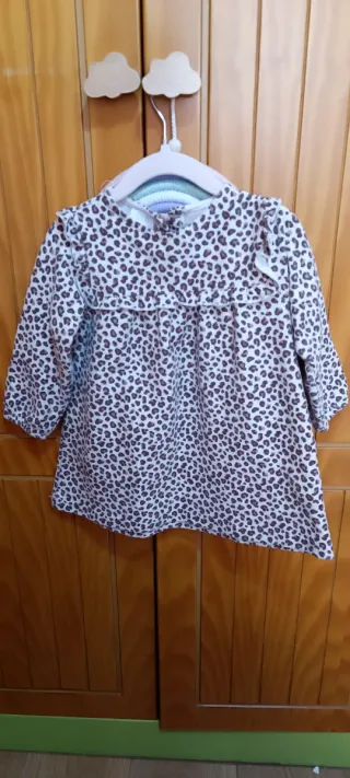 Vestido niña 12-18 meses estampado leopardo