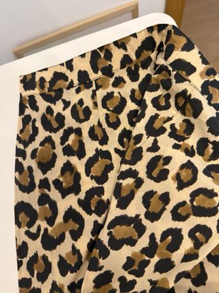Pantalón Zara Estampado Leopardo Talla L