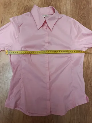 Camisa rosa manga larga mujer talla 38