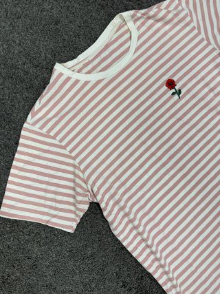 Camiseta Vintage L hombre rosa casual - y2k