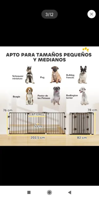 Reja barrera seguridad plegable