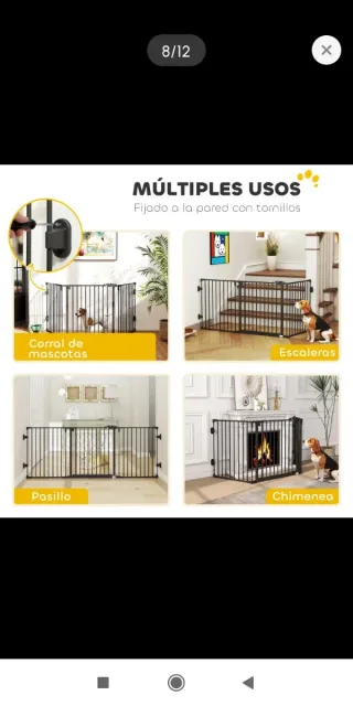 Reja barrera seguridad plegable