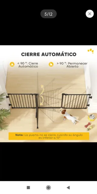 Reja barrera seguridad plegable