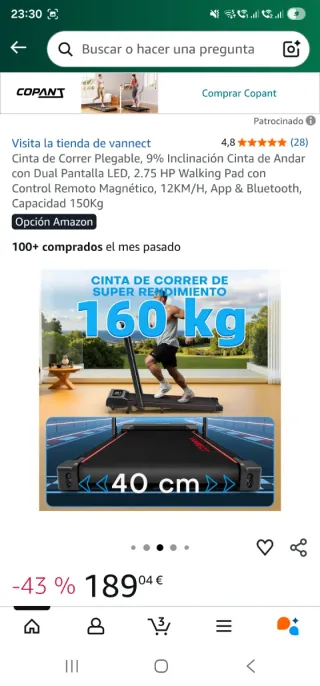 Cinta de correr VANNECT