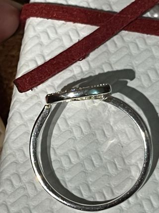 Anillo Plata de Ley Ojo Turco Luna