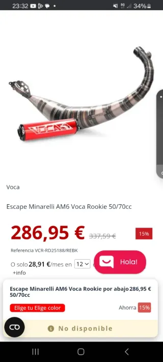 Escape Voca Rookie AM6 50/70cc