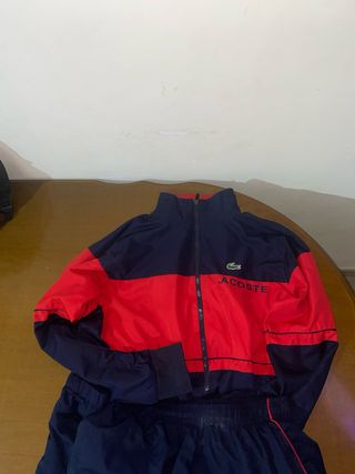 Conjunto Lacoste Azul y Rojo