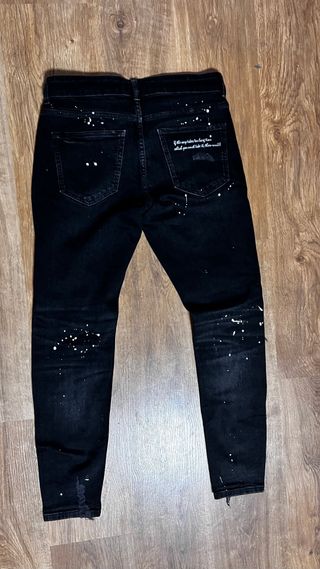 Pantalones vaqueros Zara negros rotos talla 40