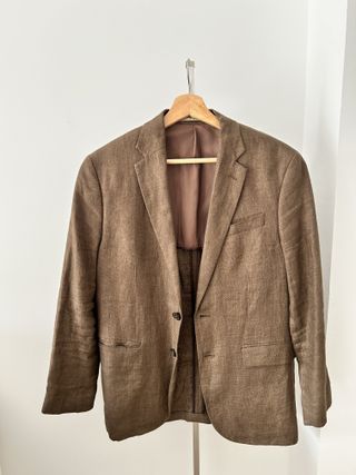 Americana Lino Marrón