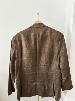 Americana Lino Marrón