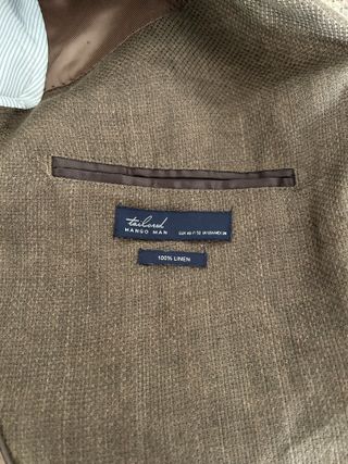 Americana Lino Marrón