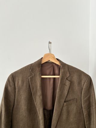 Americana Lino Marrón