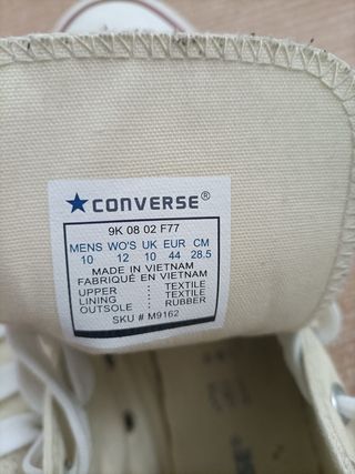 Converse Beige Talla 44