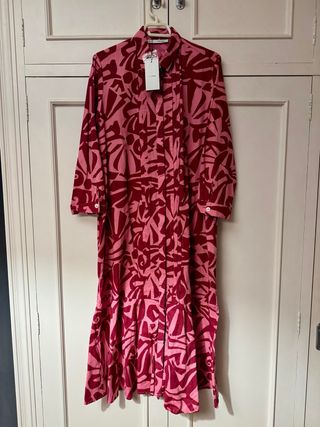 Vestido camisero estampado