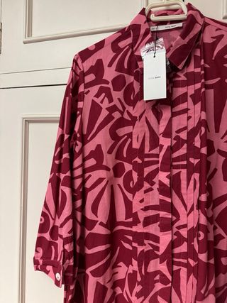 Vestido camisero estampado