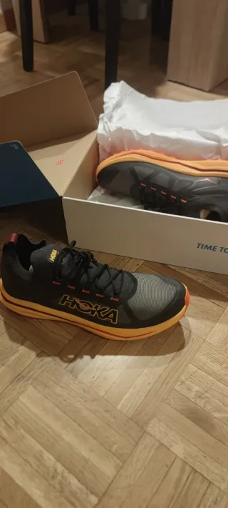 Zapatillas Hoka Zinal 2 Negro Naranja